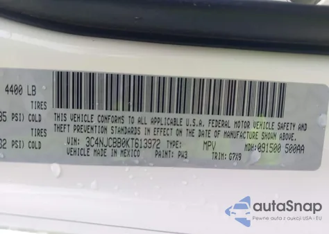 2019 Jeep Compass Altitude Fwd from USA, damaged, VIN 3C4NJCBB0KT613972
